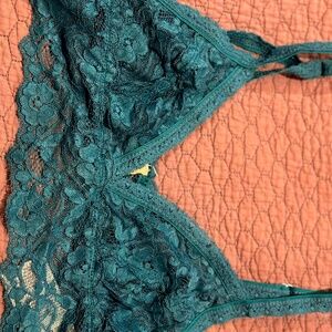 Blue lace bralette